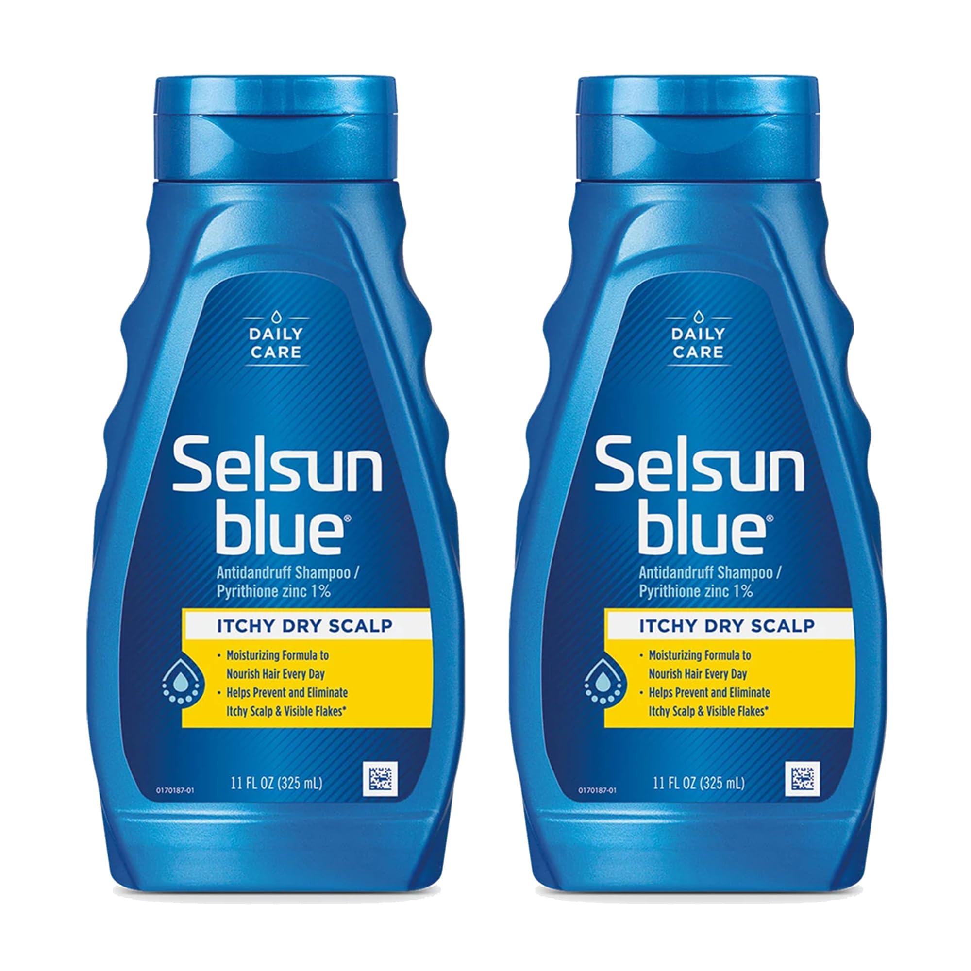 Selsun Blue Shampoing bouteille 325 ml pour lutte contre les pellicules et hydratation.