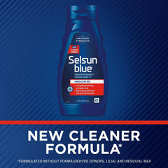 Selsun Blue anti-pelliculaire 1%, action ciblée sur les pellicules.