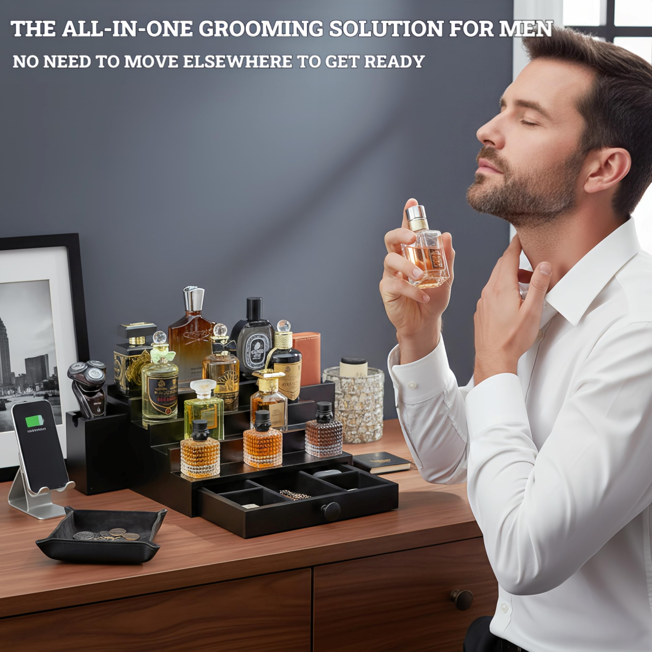 SeLuM Display Cologne noir velours, mise en valeur des parfums
