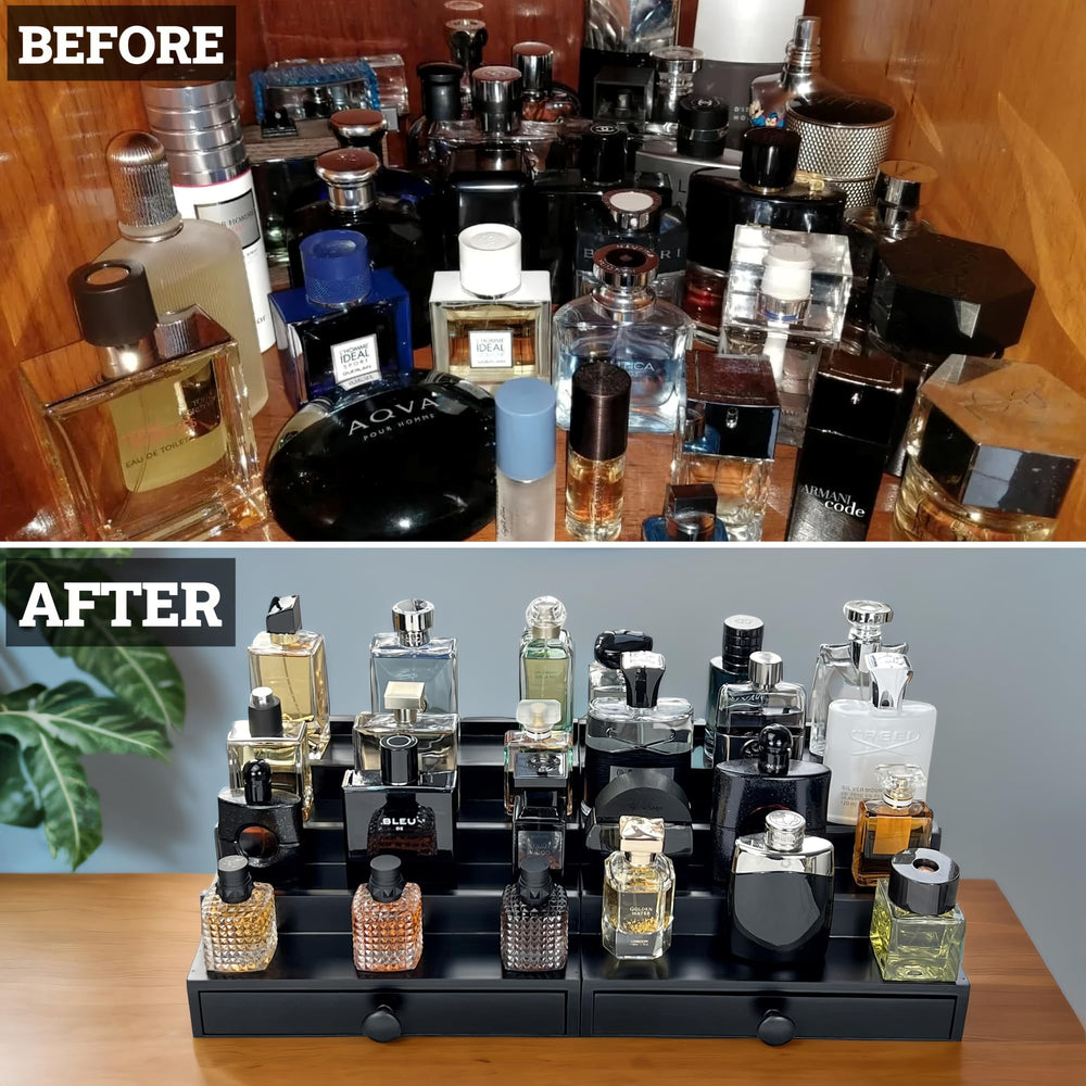 SeLuM Plateau d affichage parfums, organisation efficace