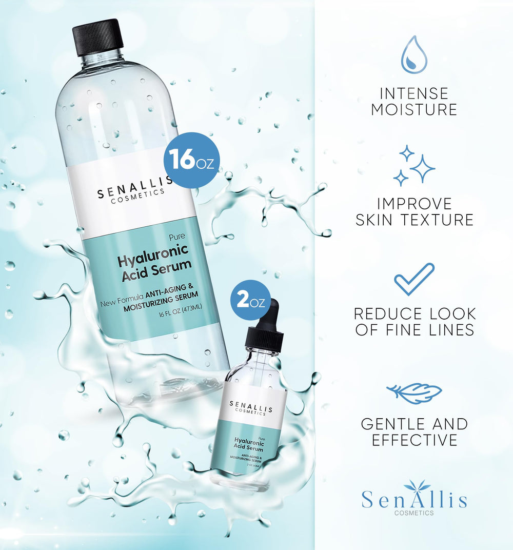 SenAllis Cosmetics sérum hyaluronique: texture légère prête à être appliquée en quelques gouttes.