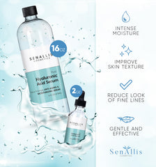 SenAllis Cosmetics sérum hyaluronique: texture légère prête à être appliquée en quelques gouttes.