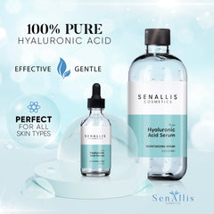 Sérum SenAllis Acide Hyaluronique, bouteille 60 ml, format pratique en déplacement