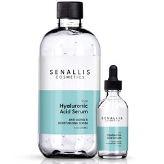 Sérum SenAllis Acide Hyaluronique, bouteille 240 ml, hydratation durable pour la peau