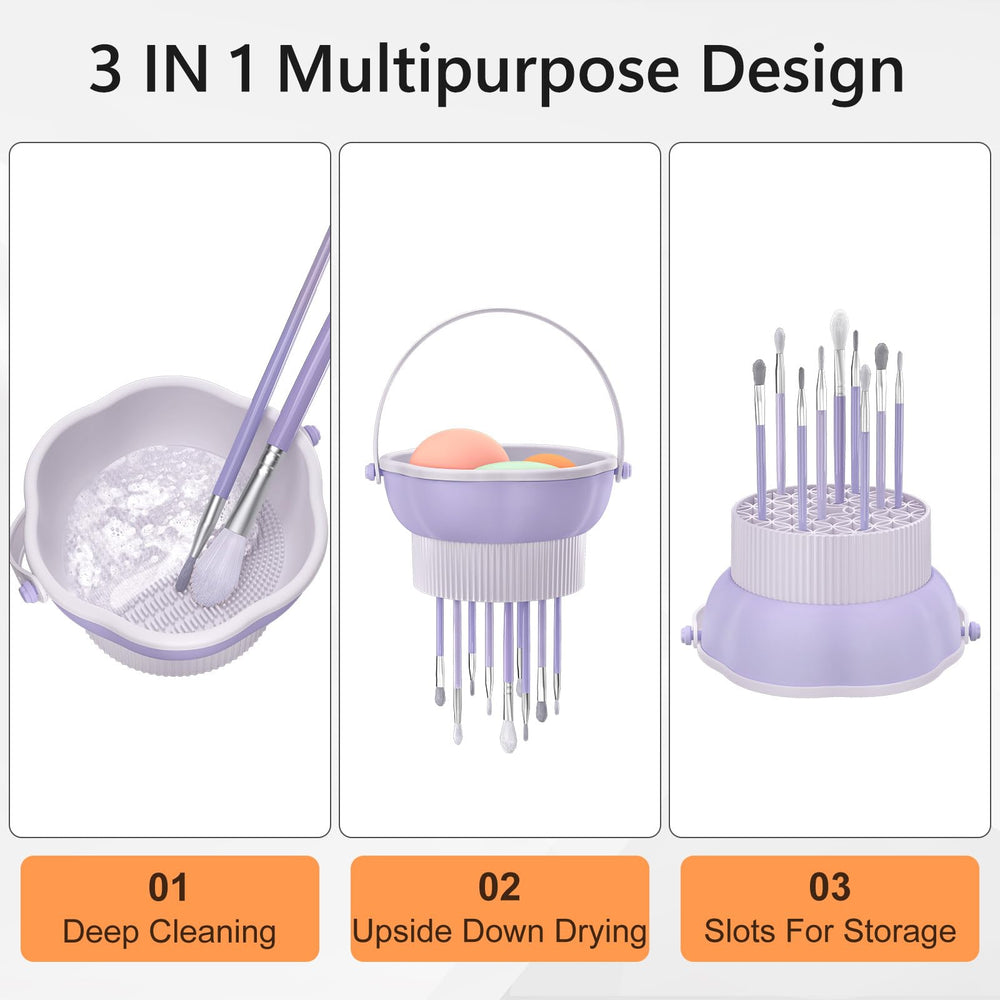 Senbowe bol 3 en 1 au design fleur pour nettoyage et rangement.