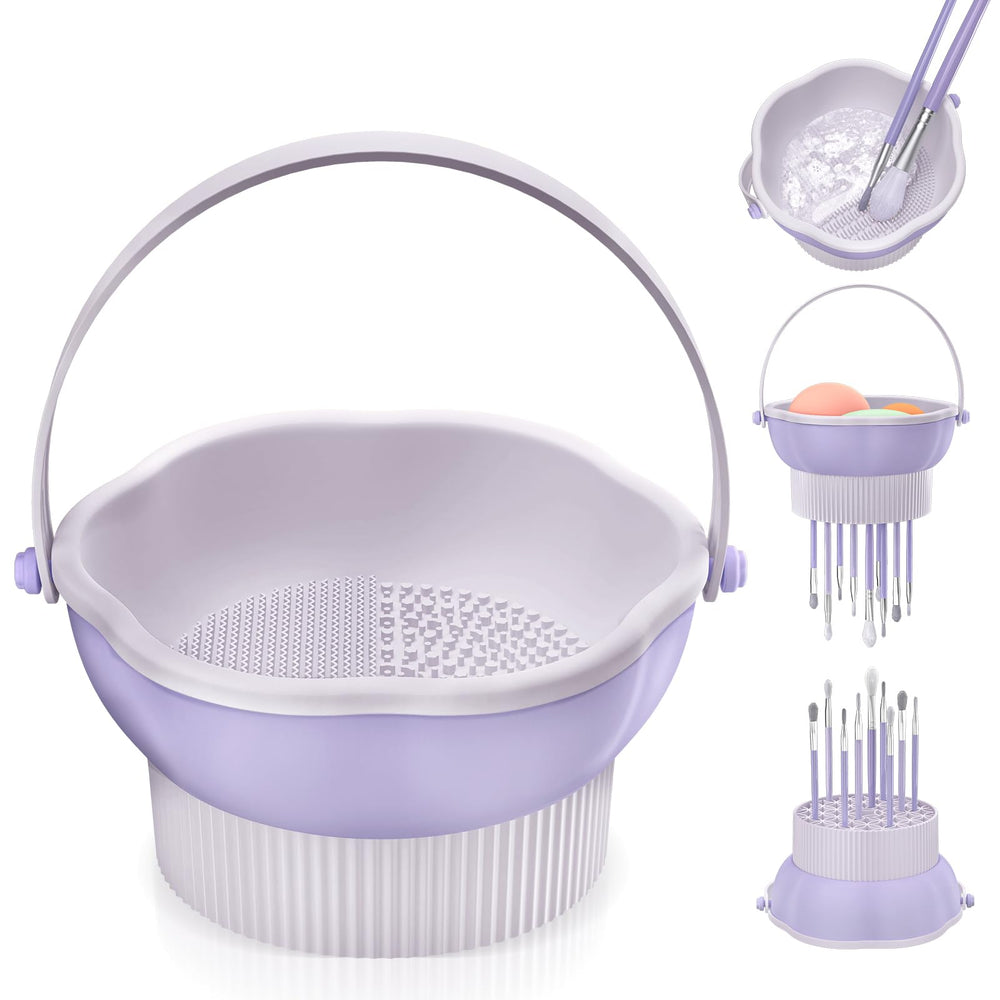 Senbowe tapis-nettoyant pinceaux maquillage en silicone pour nettoyage en douceur.