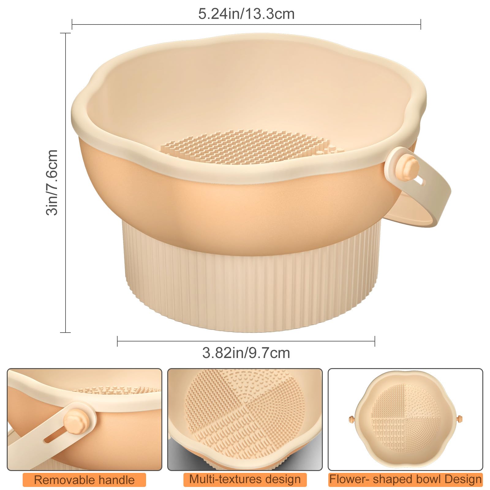 Senbowe textures de nettoyage variées pour pinceaux visage et yeux.