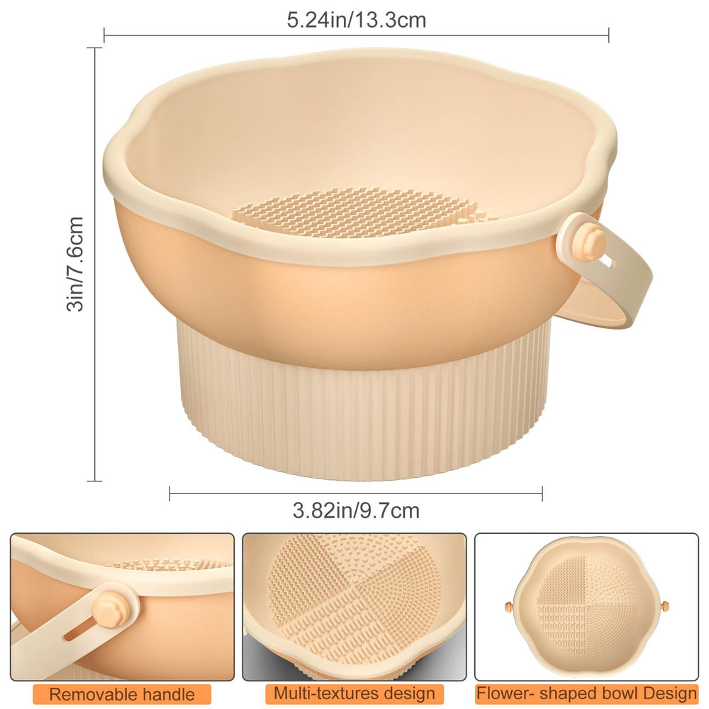 Senbowe textures de nettoyage variées pour pinceaux visage et yeux.