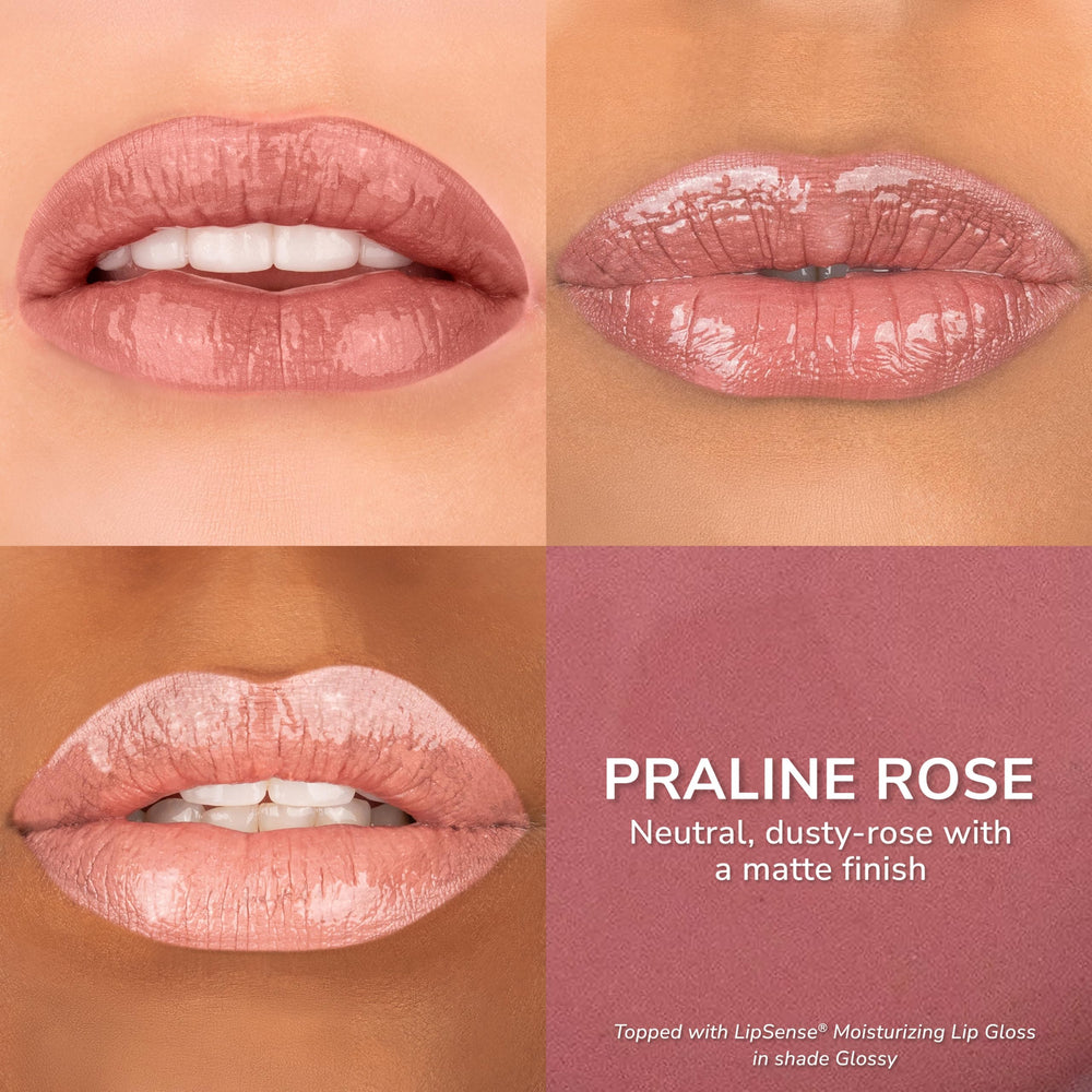 LipSense de SeneGence — résistance à l'eau et tenue après les repas.