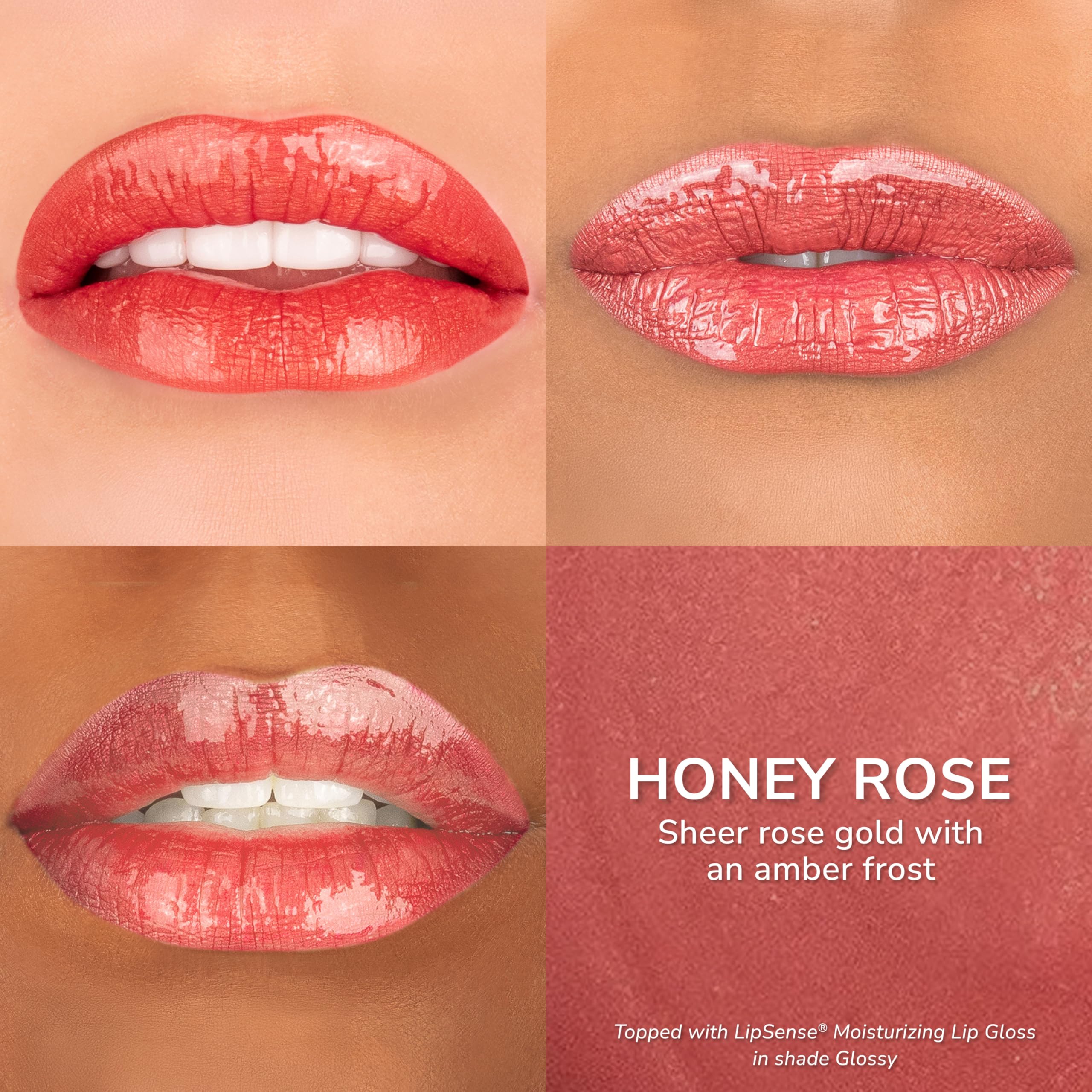LipSense fini mat pour un look sophistiqué.