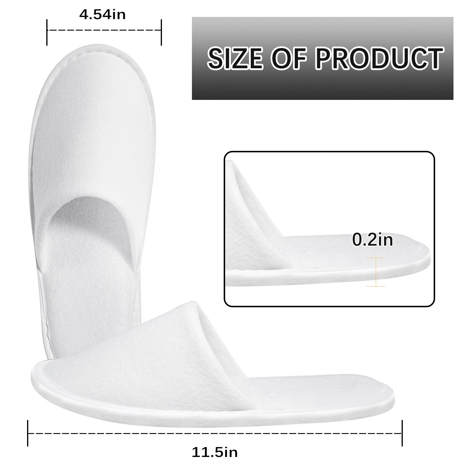 Chaussons jetables SENJUNSAFE antidérapants, parfaits pour spa et bien-être.