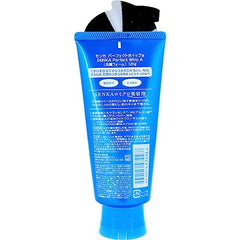 Senka Perfect Whip texture gel frais: expérience rafraîchissante pour la peau.