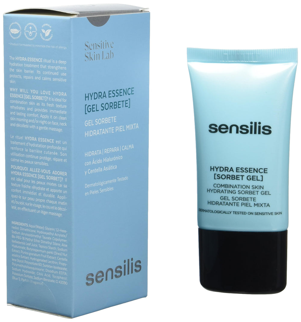 Emballage Sensilis hypoallergénique et adapté aux peaux sensibles.