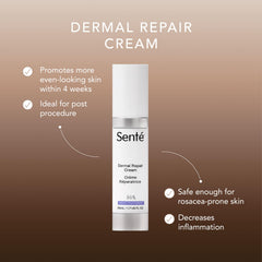 Sente Dermal Repair Crème Améliore rougeurs et texture du visage.