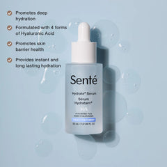 Texture légère du Senté Hydrate+ Serum pour absorption rapide.