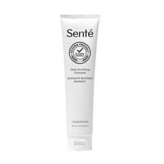 Sente nettoyant visage apaisant quotidien dans un flacon, nettoie en douceur.