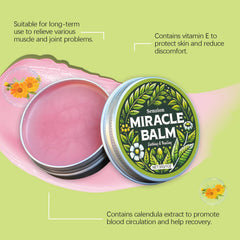 Senzion Miracle Balm tube back view showing easy-to-use packaging.