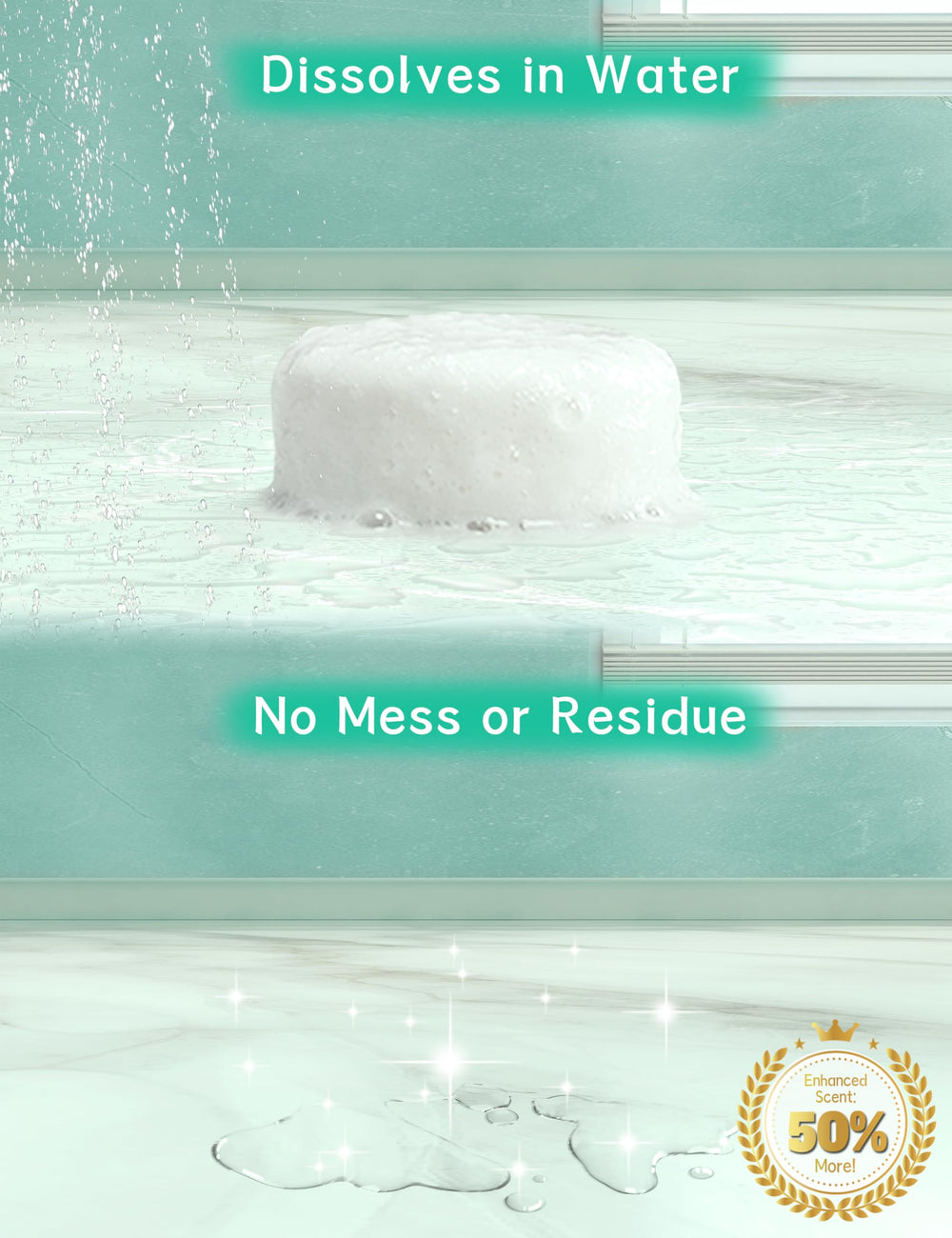 SEONNIX bombes-douche menthol-eucalyptus utilisation dans la douche pour aromathérapie rafraîchissante.