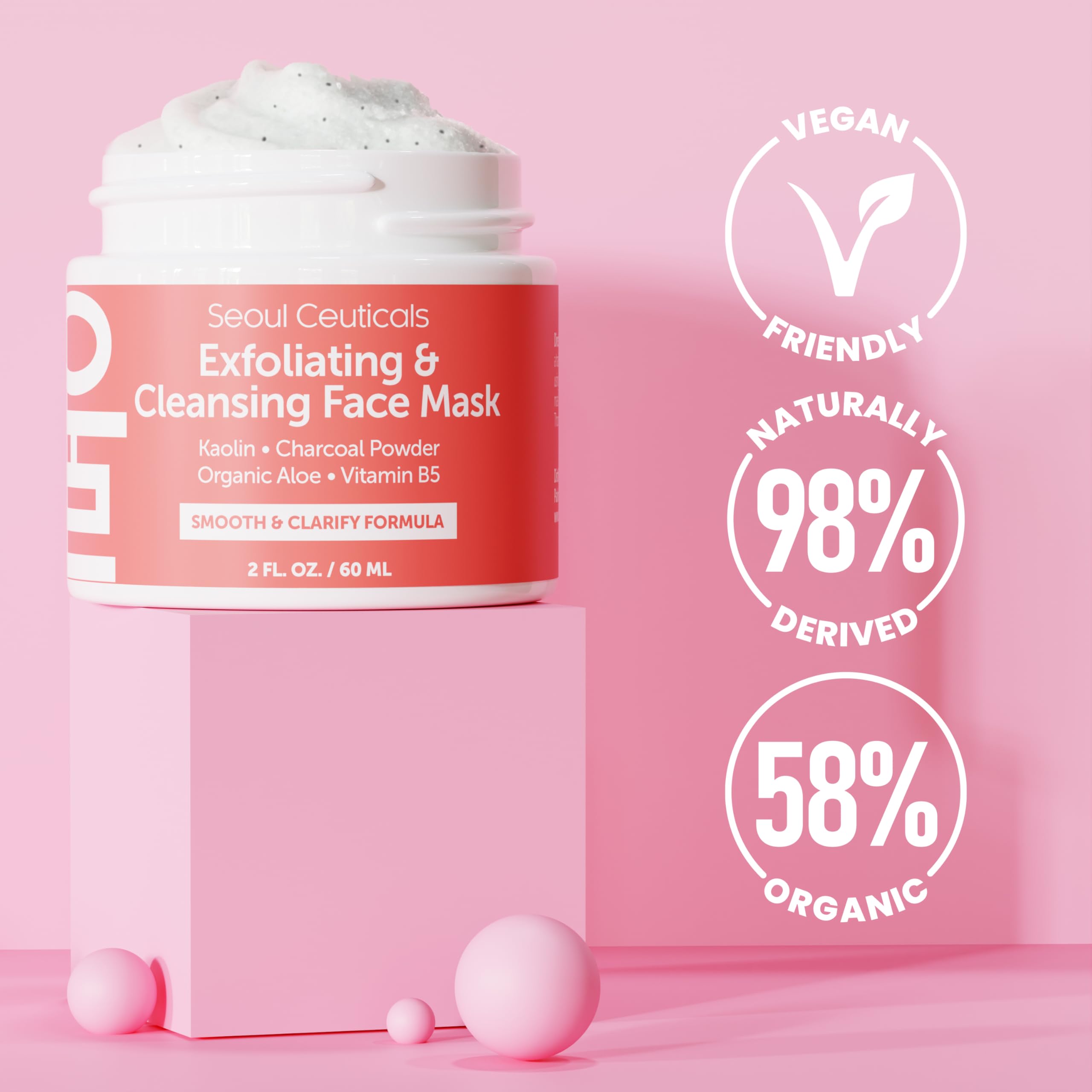 Pot SeoulCeuticals de 60 ml pratique pour votre routine beauté.