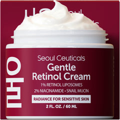 Crème de nuit SeoulCeuticals 1% retinol dans son flacon pompe.