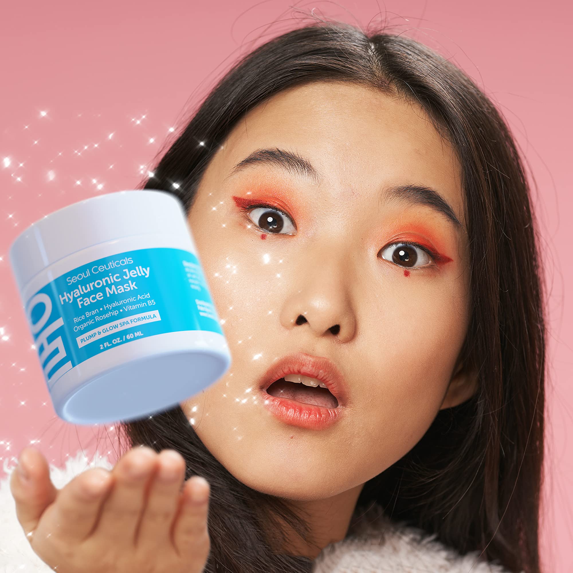 SeoulCeuticals K-beauty jelly mask provides lasting moisture during use.