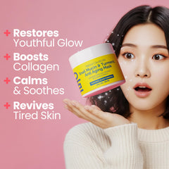 SeoulCeuticals masque visage curcuma et safran – soin apaisant et nourrissant.