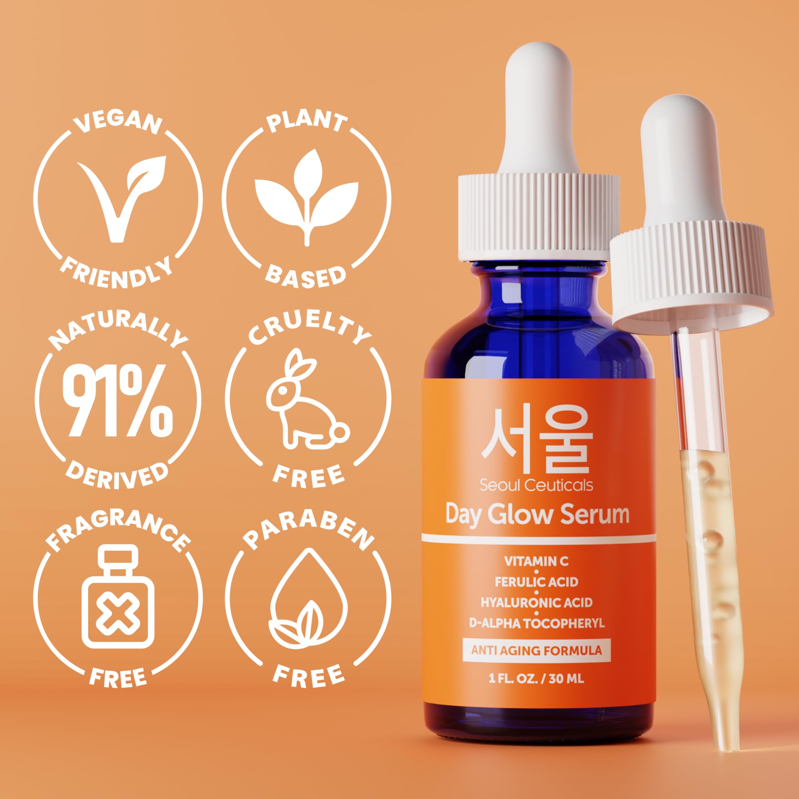 Peau lumineuse après application, SeoulCeuticals améliore l’éclat du teint.