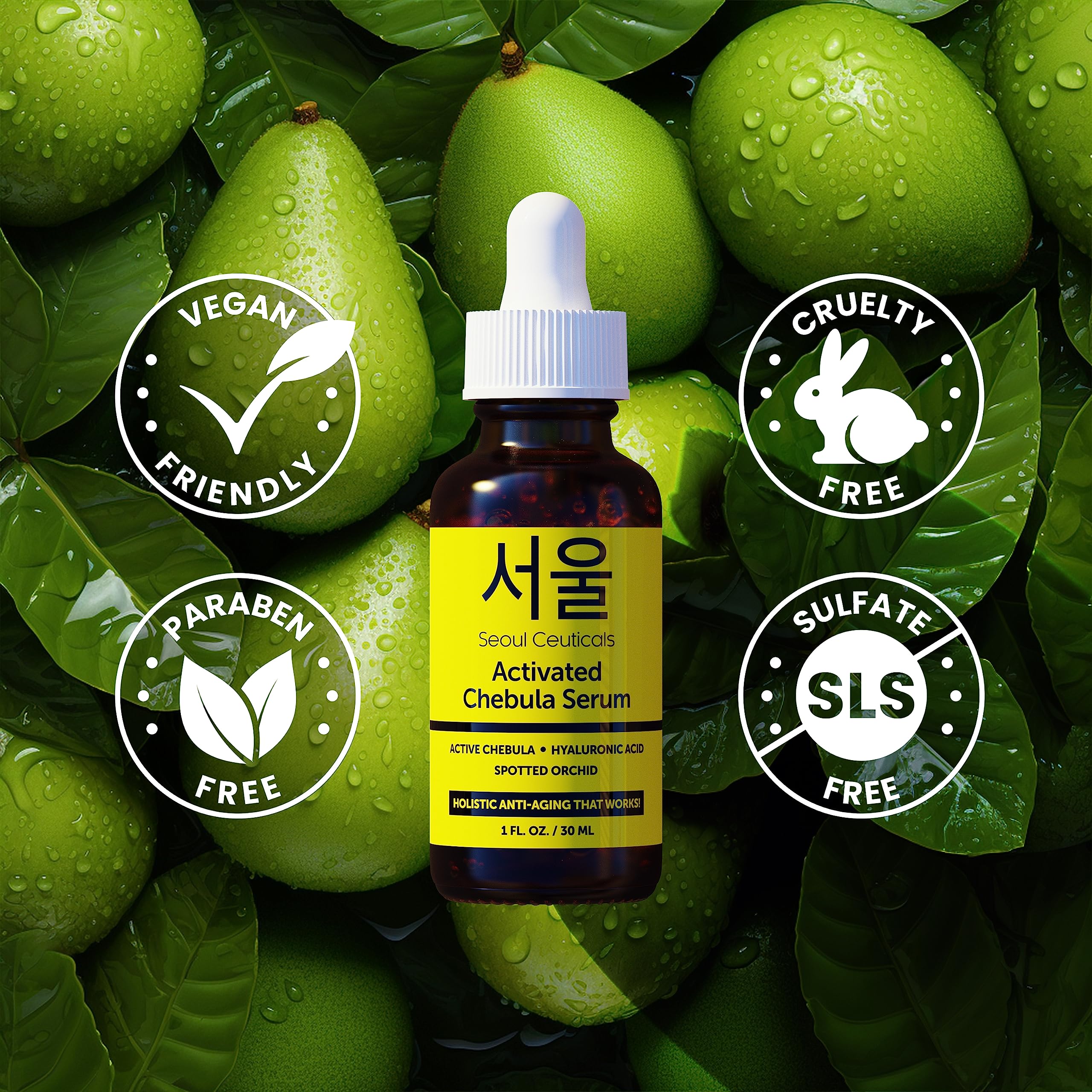 Éclat naturel de la peau après routine SeoulCeuticals Chebula.