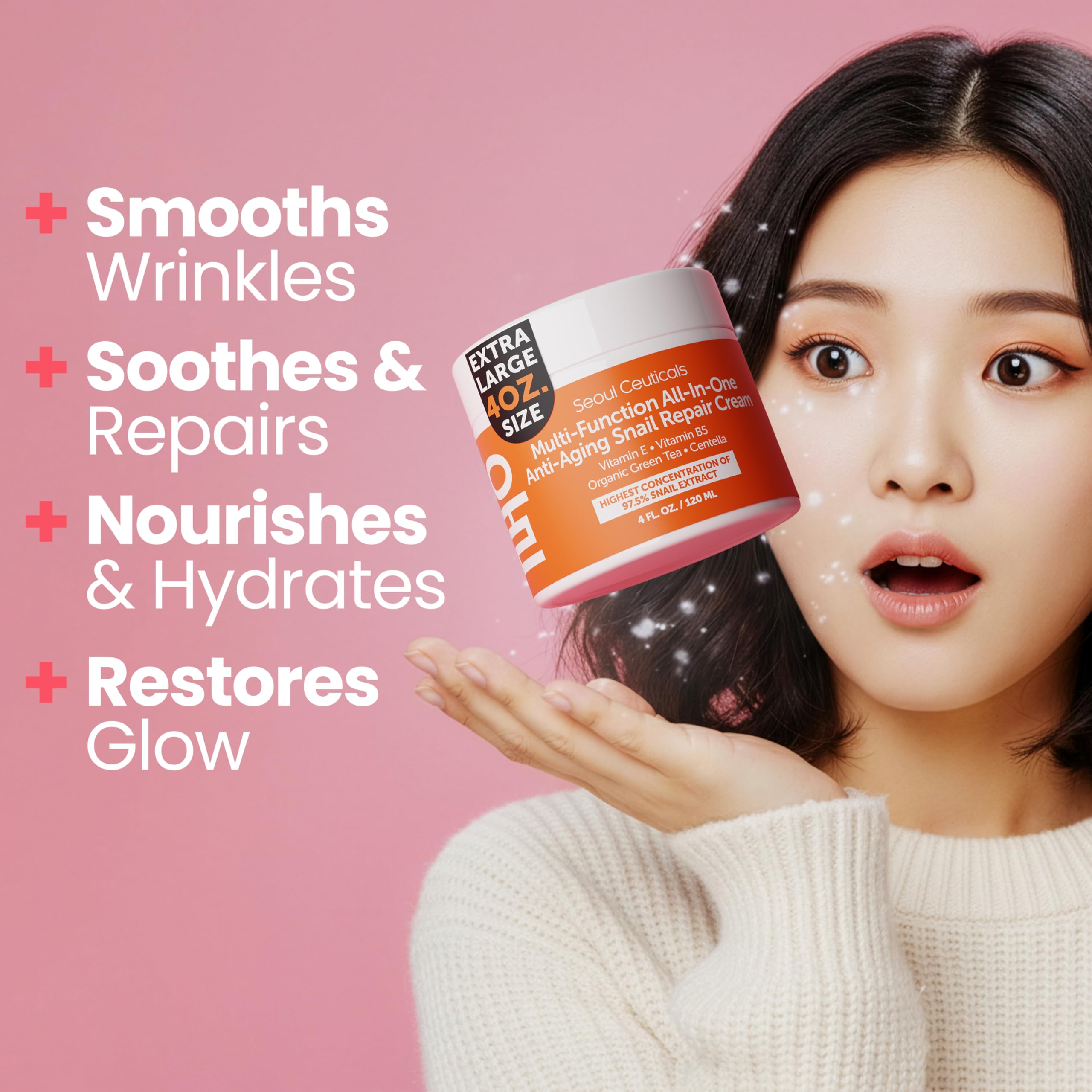 Texture veloutée et non comédogène pour peau douce et repulpée, SeoulCeuticals.