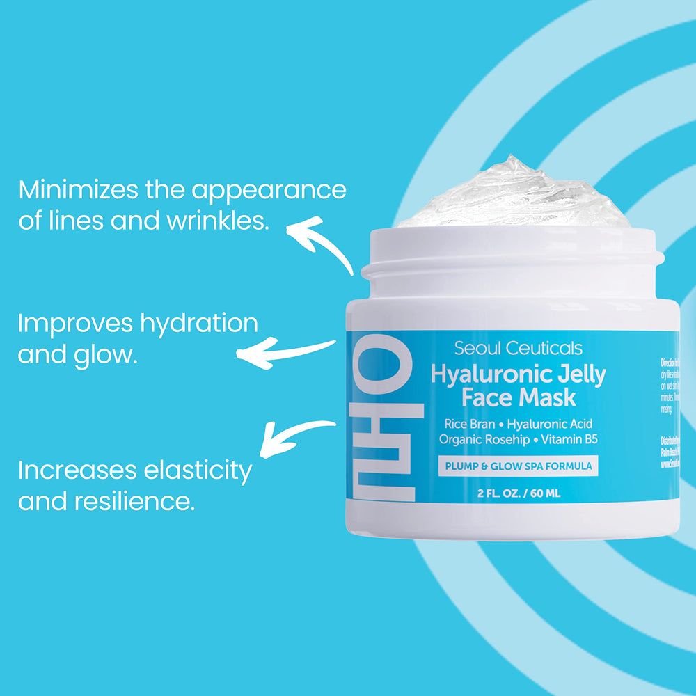 SeoulCeuticals vitamin B5 jelly mask supports moisture retention for smoother skin.