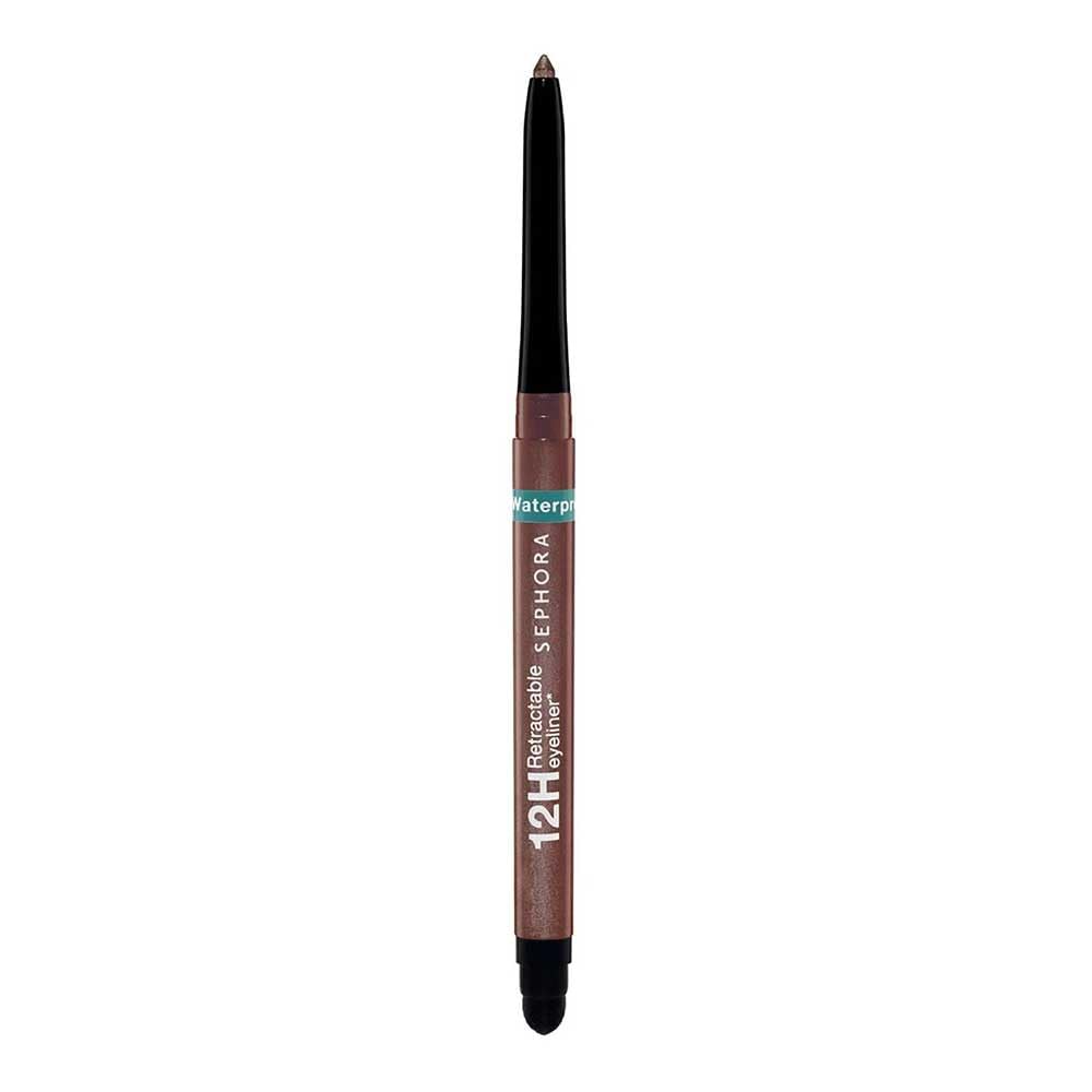 Crayon Yeux Sephora Collection: trait durable et précis sur taupe scintillante.