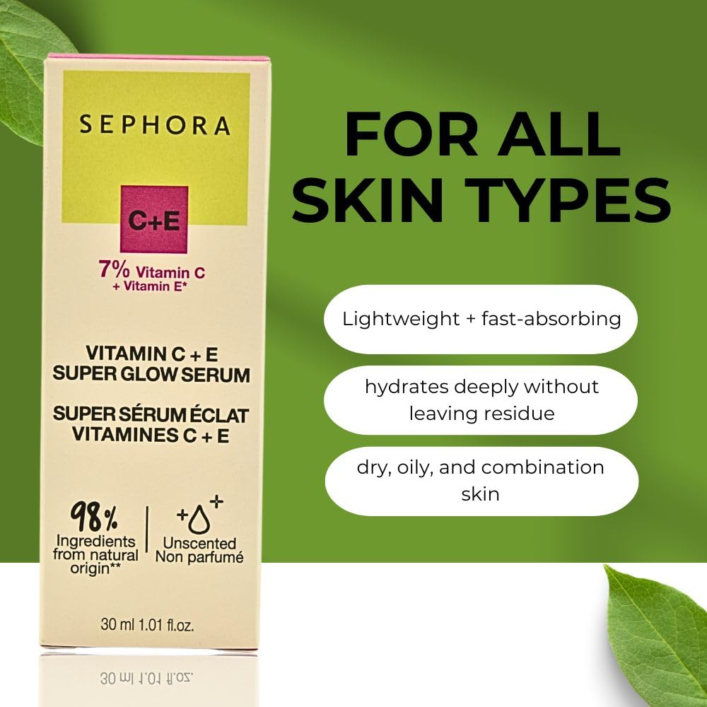 Résultats lumineux après 28 jours avec SEPHORA COLLECTION Serum, teint plus homogène.