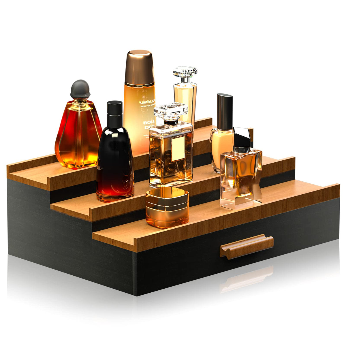 Organisateur Sephyroth pour colognes, trois niveaux, accès rapide.