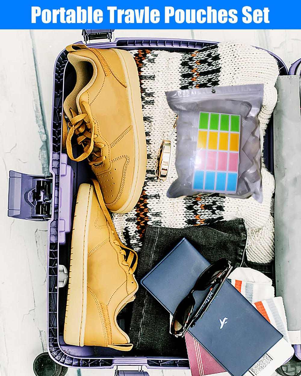 Pochettes SEQUHITKU réutilisables et compactes pour voyage léger.