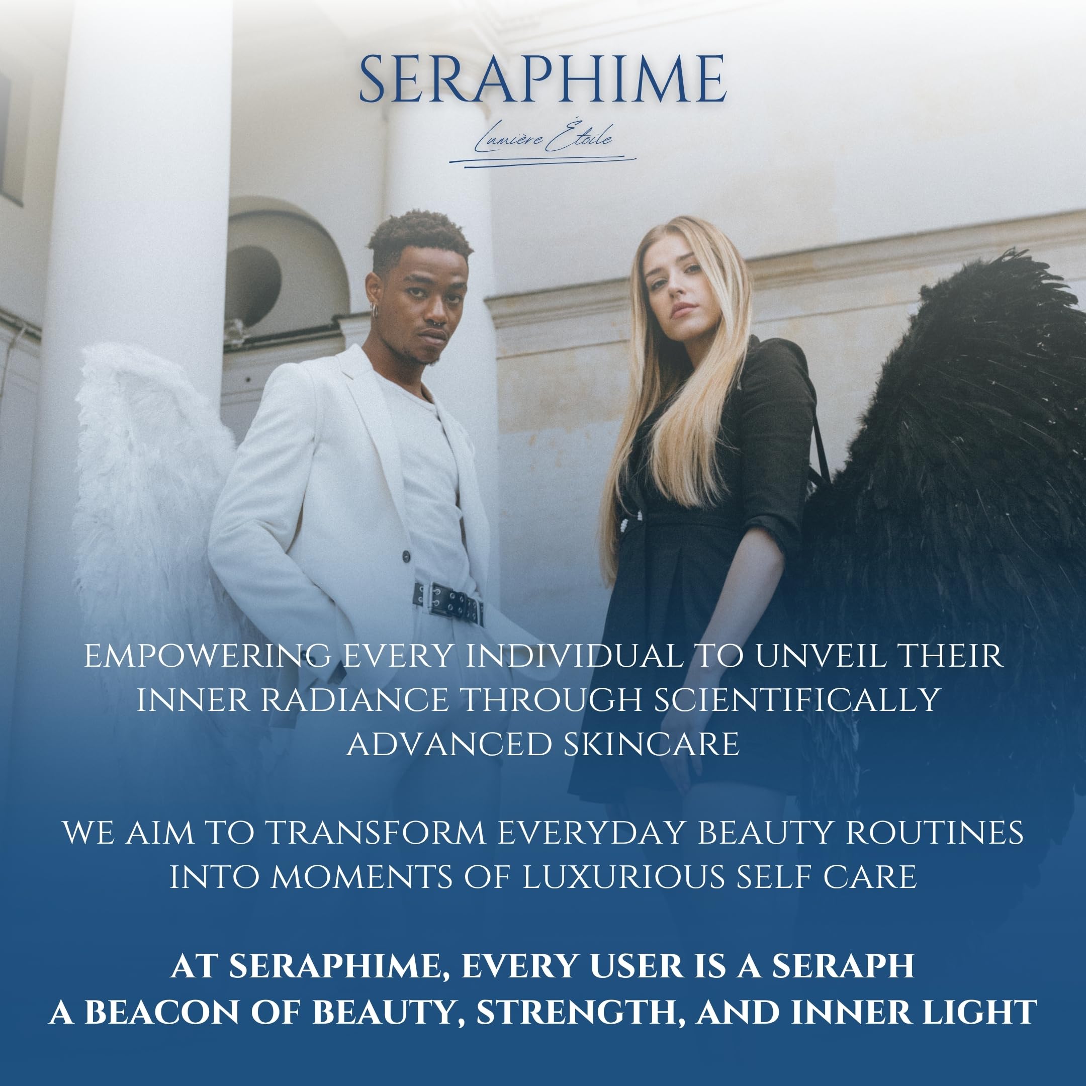 Seraphime Sérum Cuivre-Peptide – étape soin du soir pour une peau réconfortée.