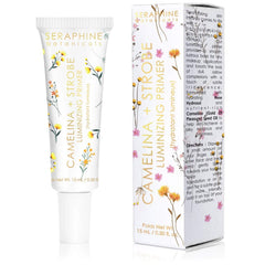 Seraphine Botanicals Camelina + Strobe – bouteille glow pour un éclat subtil.