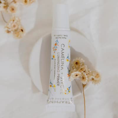 Seraphine Botanicals Camelina + Strobe – fin irise pour un teint lumineux.