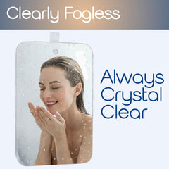 Miroir SereniBath résistant aux rayures pour une image nette durable.