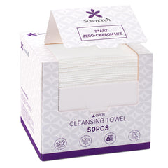 Serenorch lingettes visage jetables dans le paquet, pratique et hygiénique.