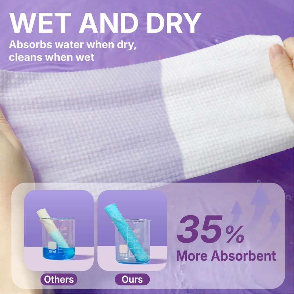 Lingettes Serenorch sans peluches pour une peau nette après utilisation.