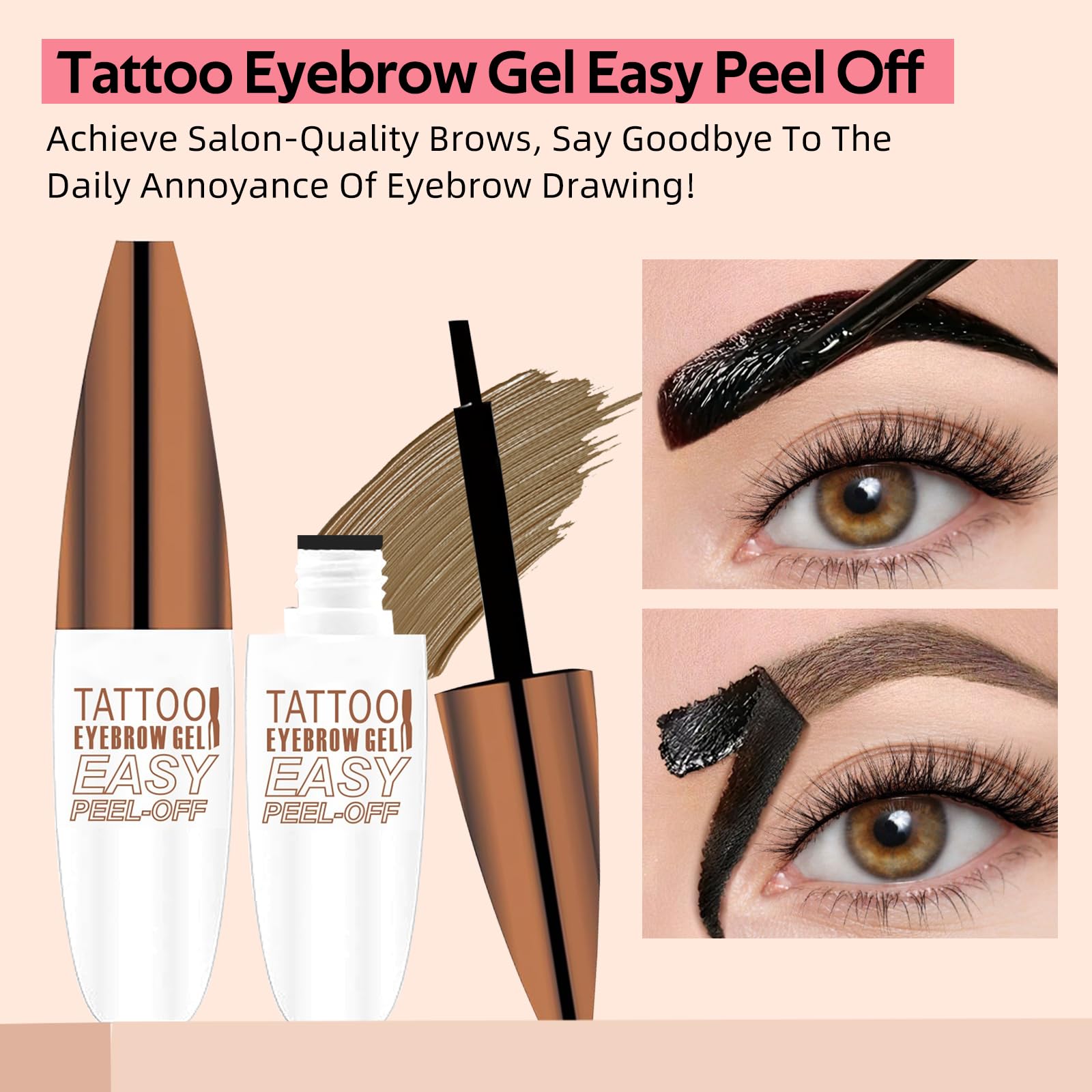 Serethique: application précise du gel-teinte sourcils pour un résultat défini.
