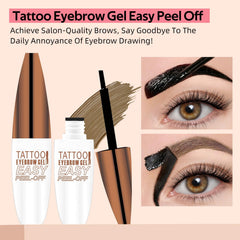 Serethique: application précise du gel-teinte sourcils pour un résultat défini.