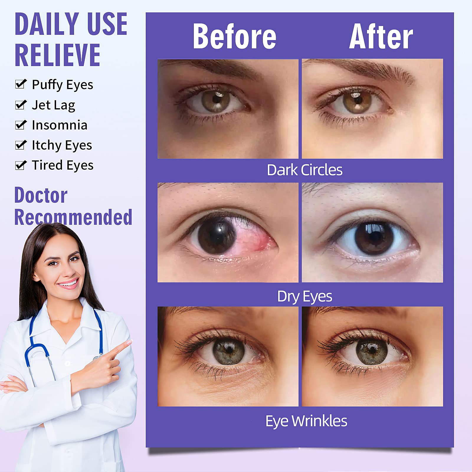 Serfeymi masque yeux emballage individuel pratique pour cadeau.