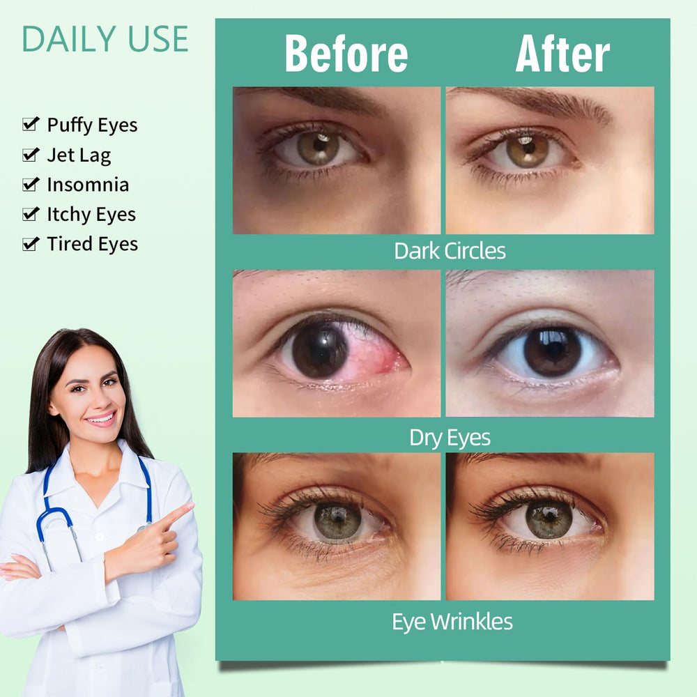 Serfeymi Masque Yeux Vapeur – usage sans fil au bureau ou en voyage.