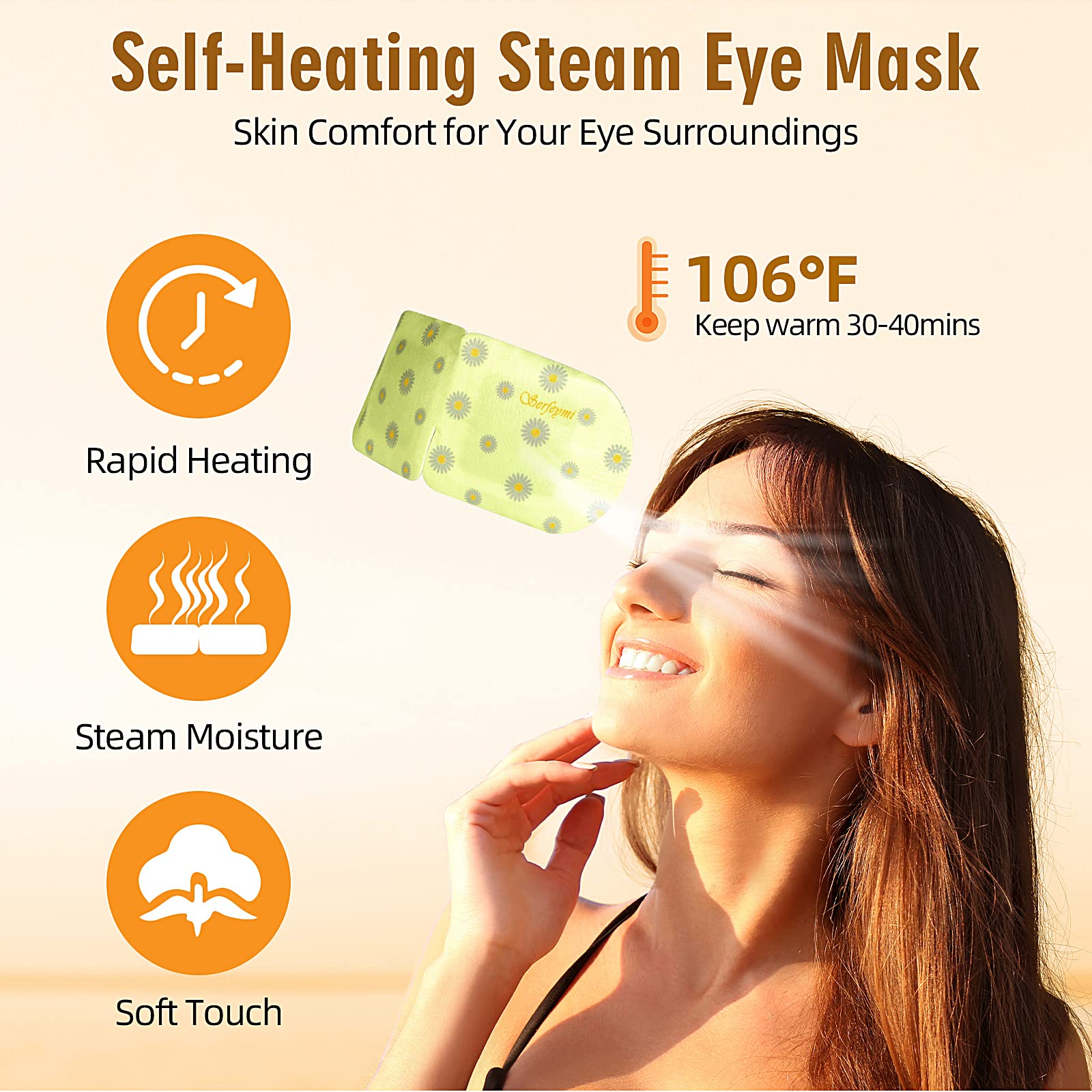 Utilisation simple du masque Serfeymi pour fatigue visuelle.