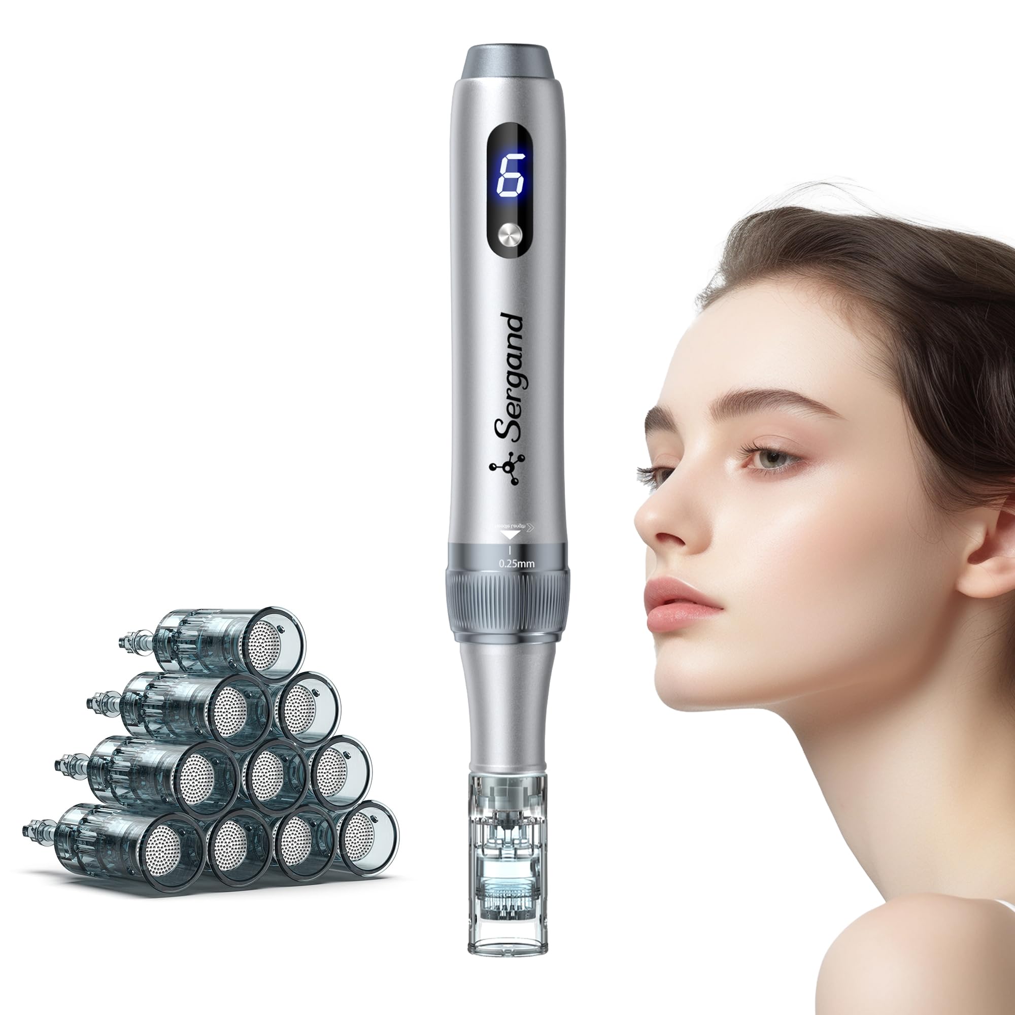 Sergand 0,25 mm stylo rouleau dermique – service client rapide et attentif.