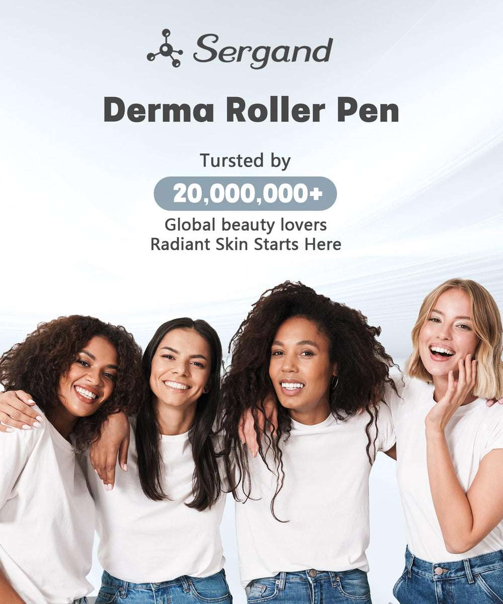Sergand 0,25 mm stylo rouleau dermique – rangement compact et pratique.