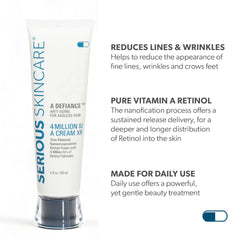 Texture légère de Serious Skincare Rétinol Visage, absorption rapide.