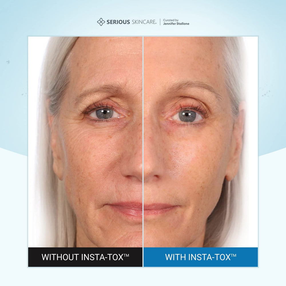 Application précise sur le visage pour un effet tenseur temporaire