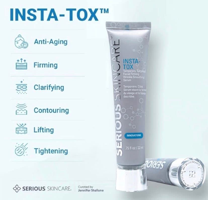 Texture légère et rapide à absorber du sérum Insta-Tox pour peau lisse